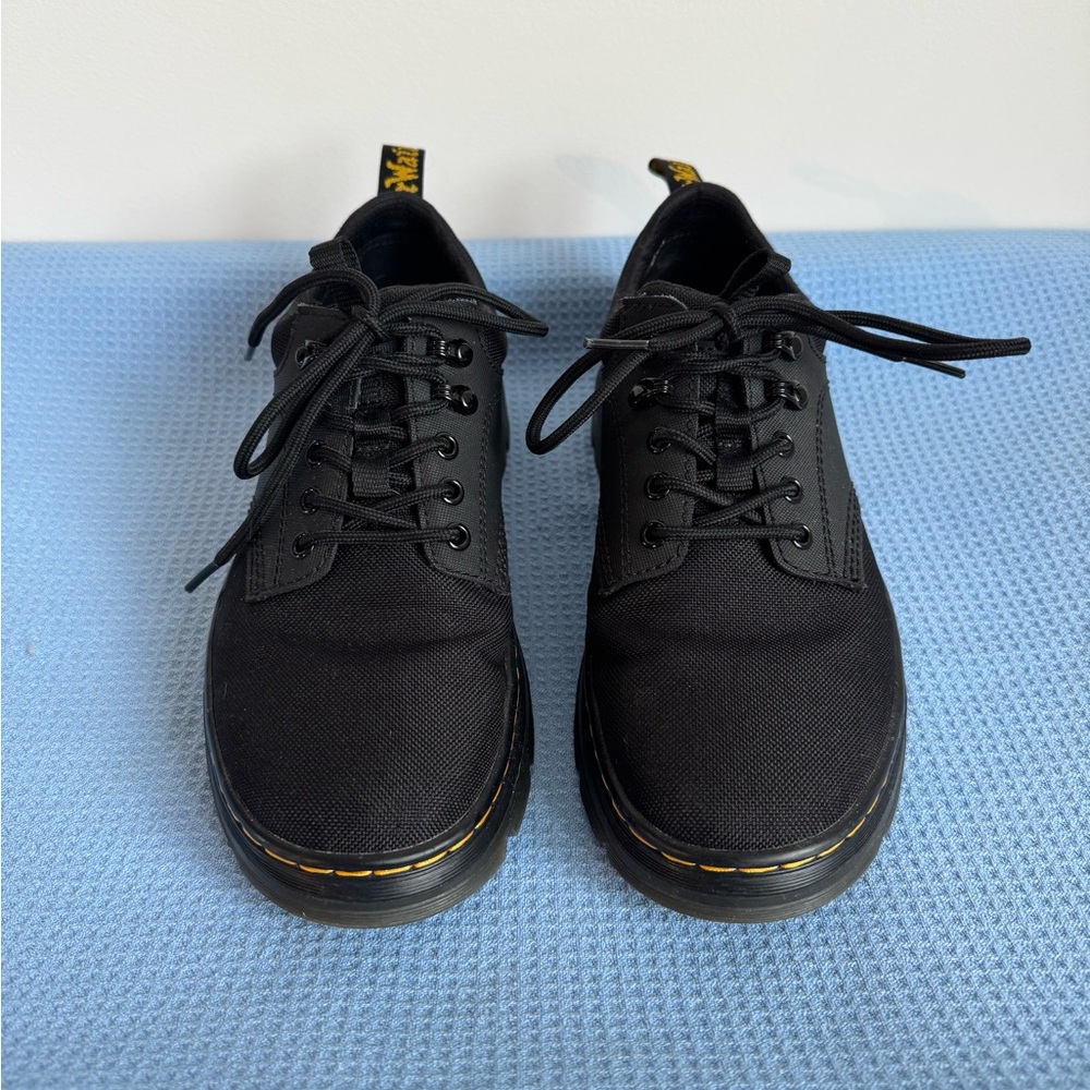 Dr. Martens Black Canvas Utility Shoes